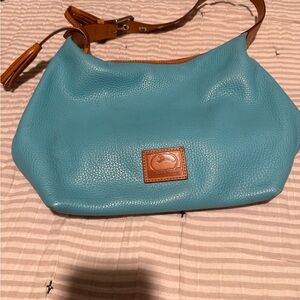 Dooney & Bourke Teal Leather Hobo Bag